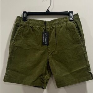 Goodlife Men's Forest Green Athletic Shorts